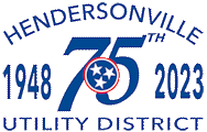 Hendersonville Utility District 75th Anniversary Logo
